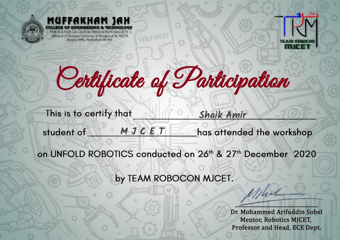 certification image